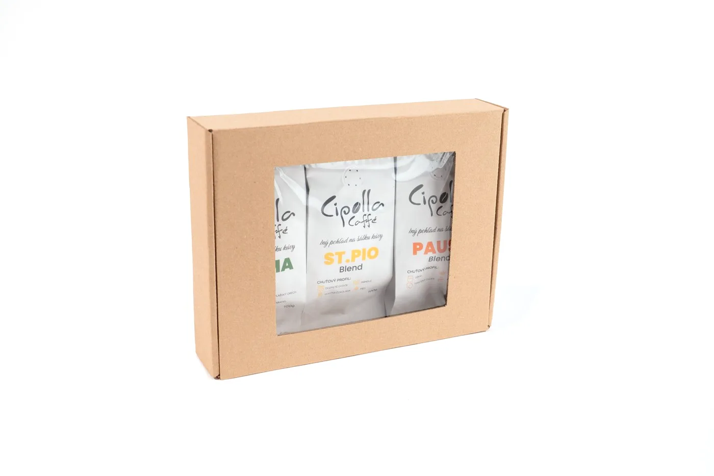 Darčekový balíček Cipolla Caffé — 3×100 g