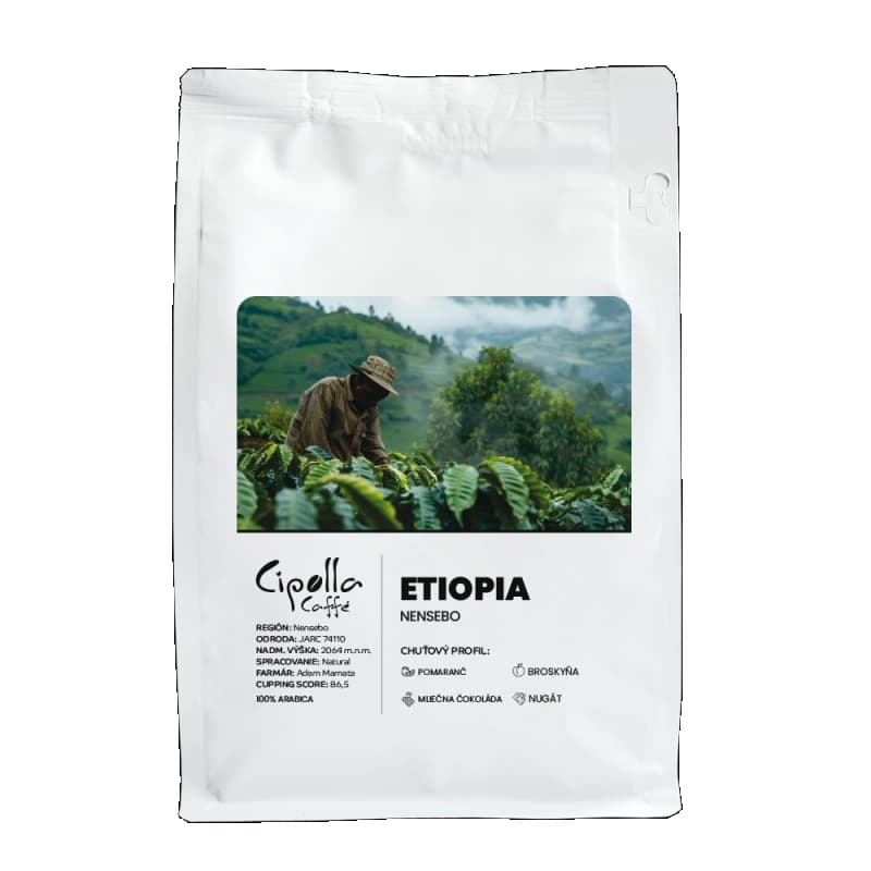 Etiopia Nensebo — čerstvo pražená zrnková káva