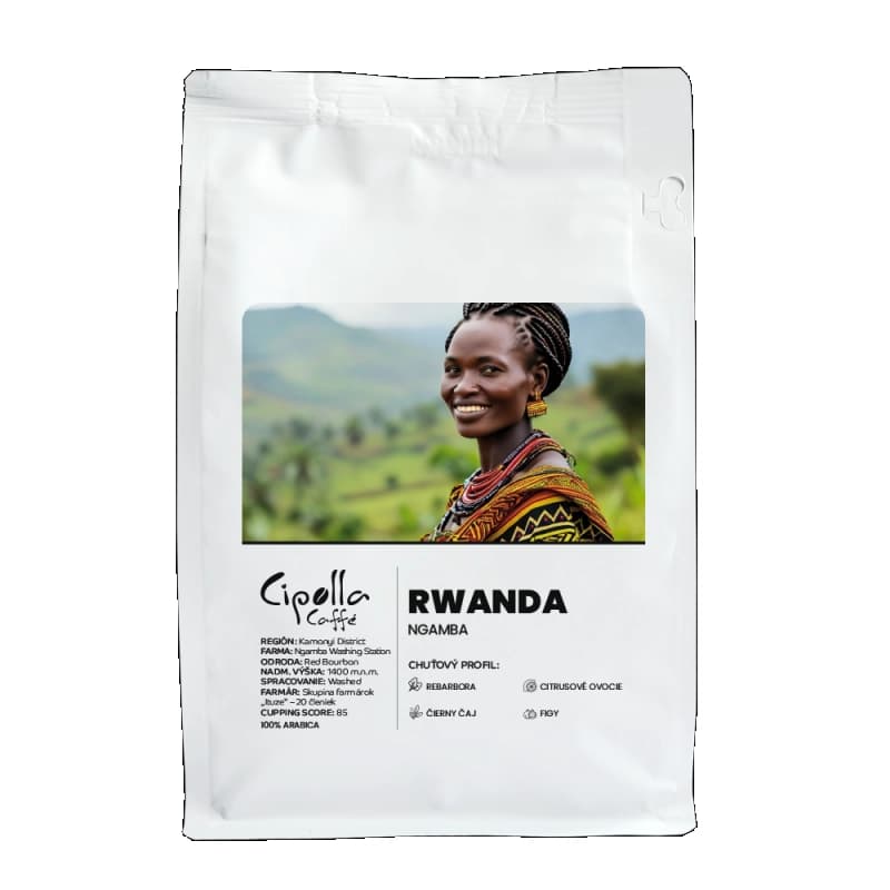 Rwanda Ngamba — čerstvo pražená zrnková káva