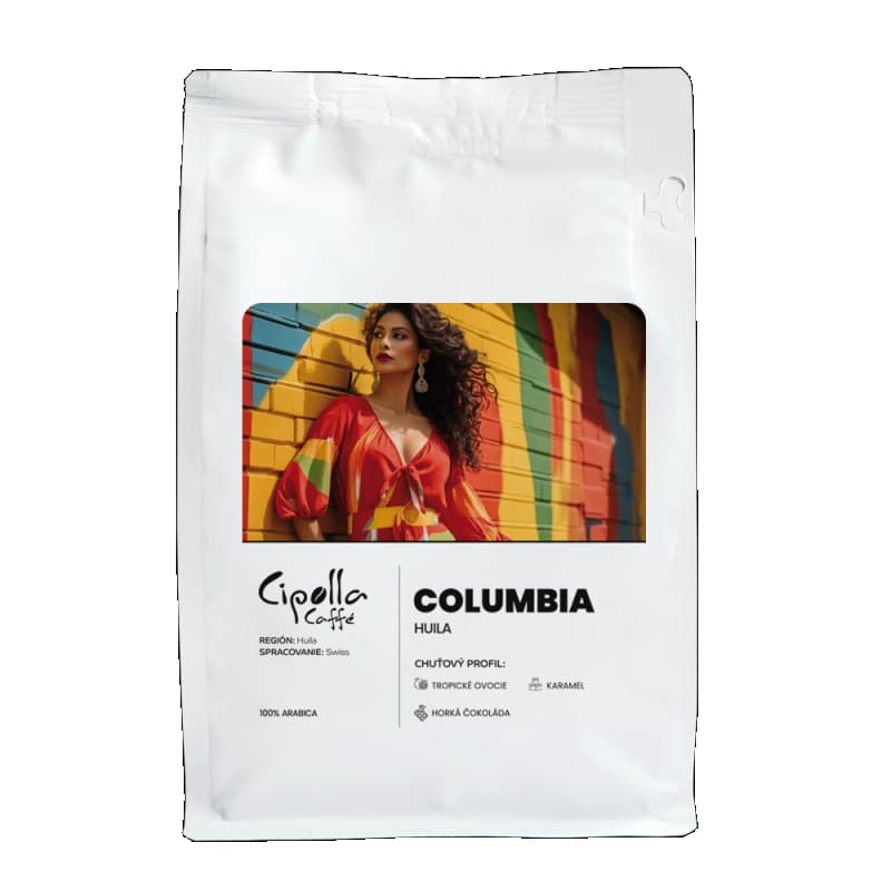 Columbia Huila Decaf — čerstvo pražená zrnková káva