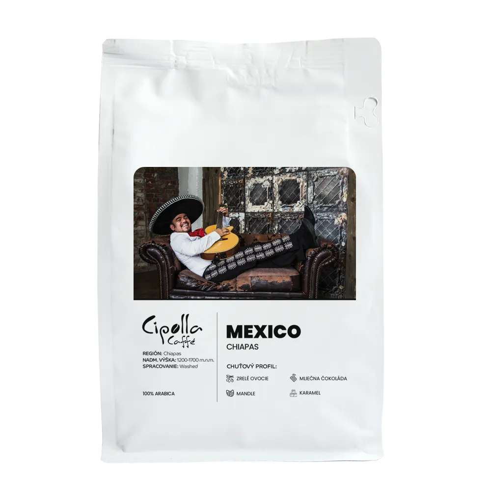 Mexico Chiapas Adelita Vyvážená mexická káva s jemným a čistým chuťovým prejavom.